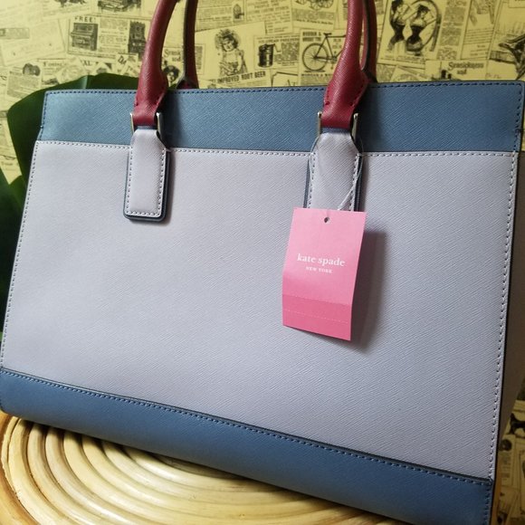 Kate Spade Cameron Large Satchel Frozen Lilac - Picture 5 of 11